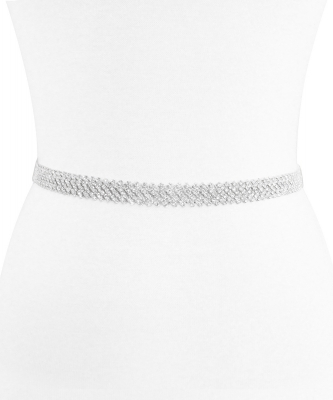 Rhinestone Bridal Belt BT339207 SILVER CL